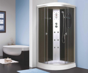 Душевая кабина NG-5012-01 (1200х1200х2200) низкий поддон (16см) стекло ТОНИРОВАННОЕ