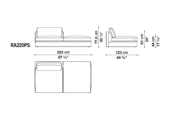 Угловой диван из ткани B&B Italia Ричард ARCH-00040927 - Вид №66