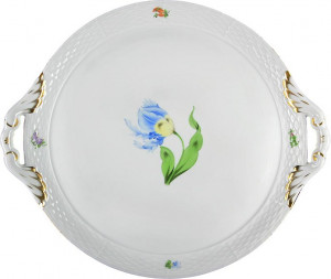 69442 Herend Блюдо для торта с ручками 32см "Китти" Фарфор