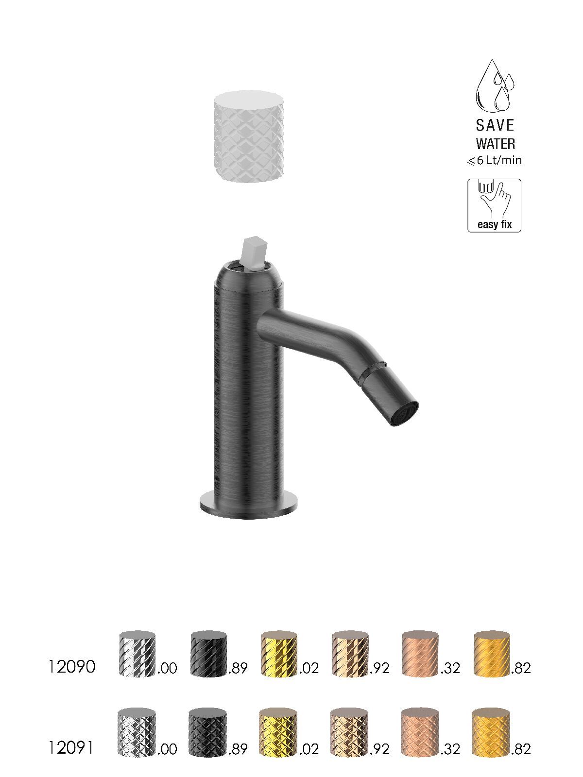 Однорычажный смеситель для биде без слива Rubinetterie Frattini Pepe XLS ARCH-00082399 - Вид №11