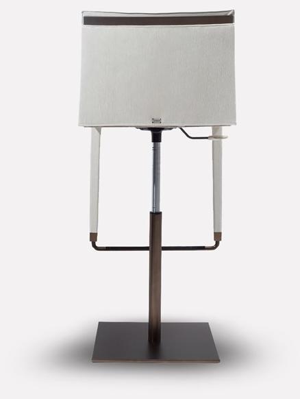 MORADA Высокий табурет в коже с газлифтом Cubé Cube bsa - Вид №1