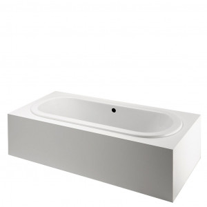 CLAT4R Классическая овальная ванна размером 78 x 39 x 22 дюйма для правой руки с центральным сливом Waterworks