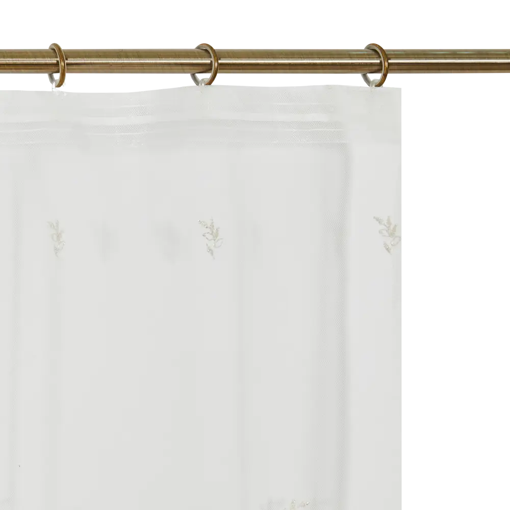 Тюль на ленте Милена 250x260 см цвет золотисто-белый MIAMOZA STLM-2140089 - Вид №5