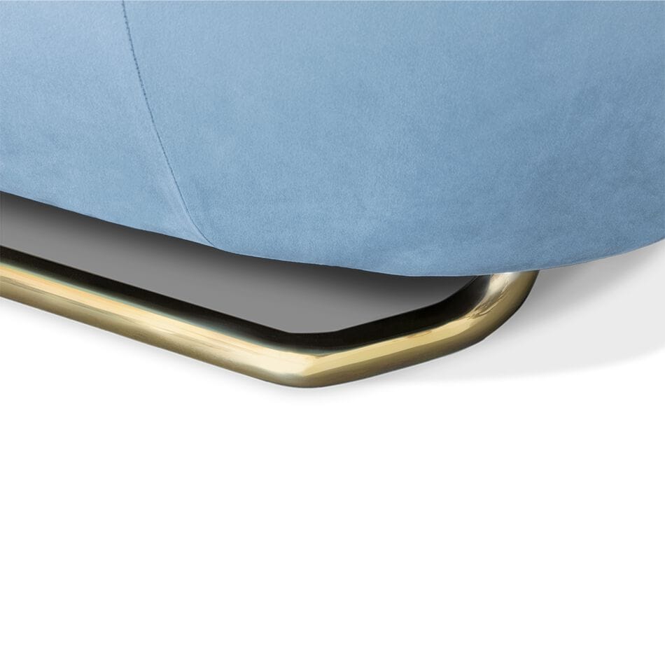 Бархатное кресло с подлокотниками Essential Home Elo ARCH-00059261 - Вид №14