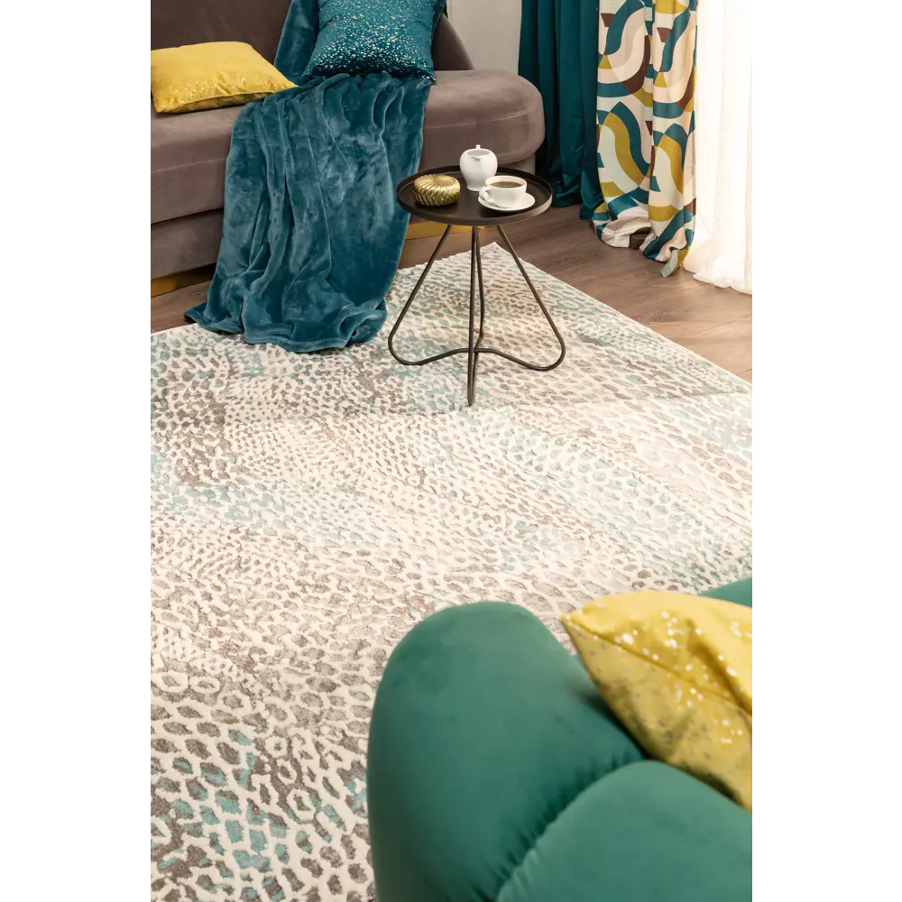 Ковер полиэстер Берлино 1601 L 100x150 см цвет бирюзовый 84535257 STLM-2108613 CTIM  - Вид №5