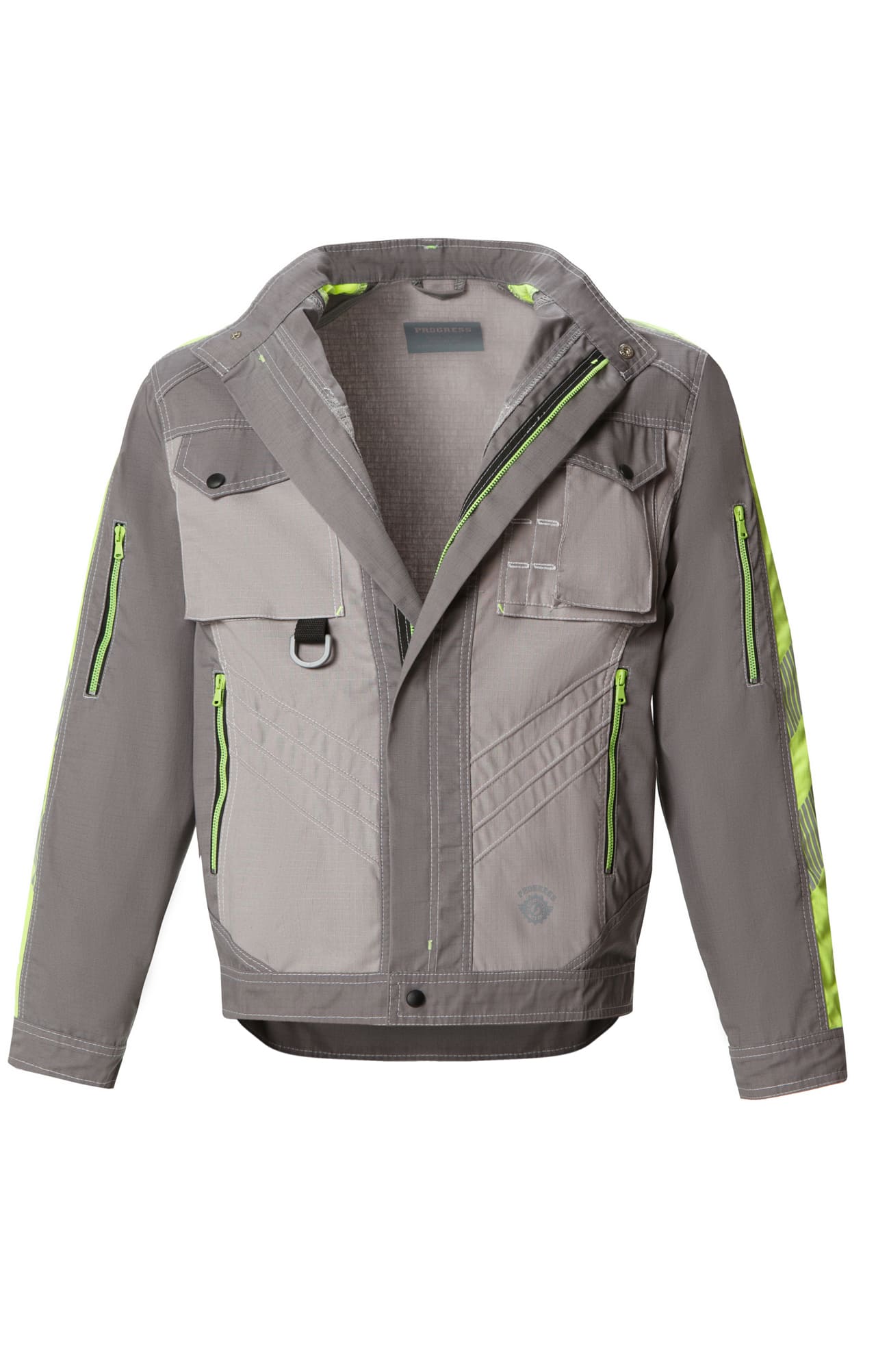 68817 Костюм "Прогресс" темно-серый светло-серый с лимонным  Летняя спецодежда  размер 52-54/170-176  - Вид №3