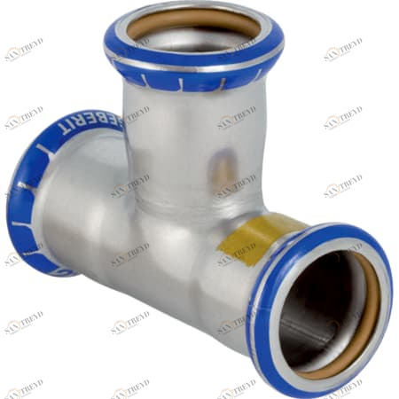 GEBERIT 34033 Тройник равнопроходной Geberit Mapress из нержавеющей стали (газ) 