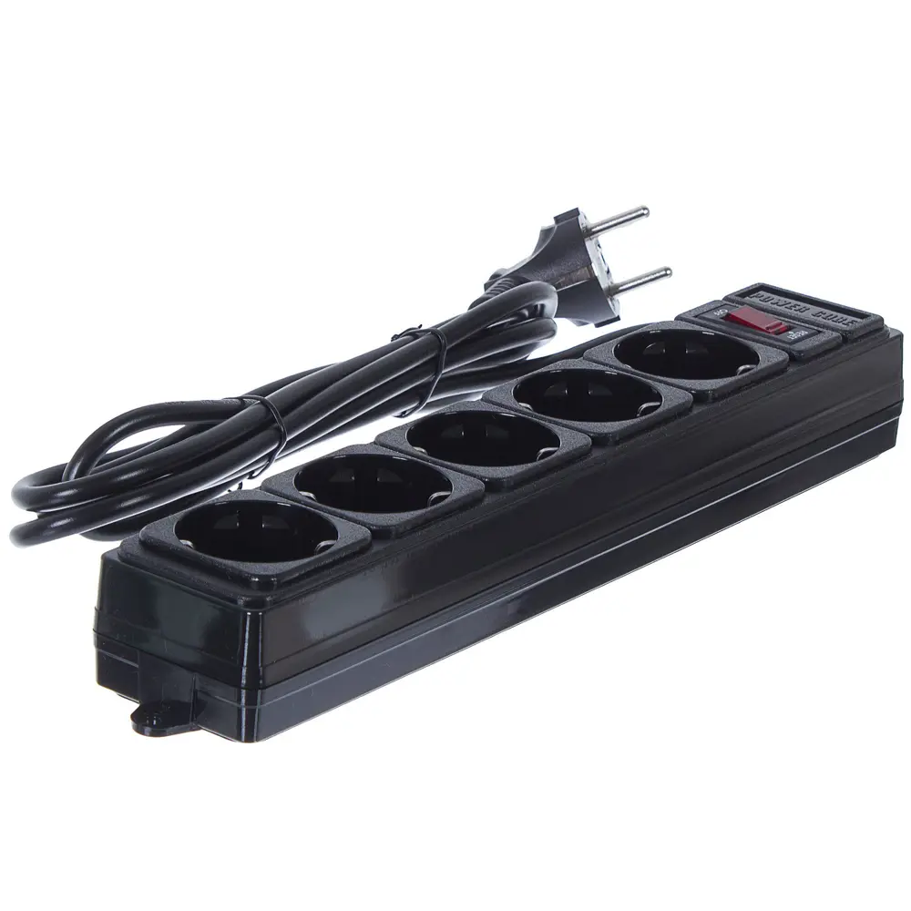 Сетевой фильтр 5 розеток, 1.8 м, цвет черный Santreyd STLM-2088111