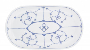 463306A75019H Традиция пластина овальной формы 32 см синяя Сакс Kahla-porzellan