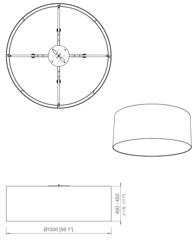 Потолочный светильник из ткани Contardi Circus ARCH-00100205 - Вид №4