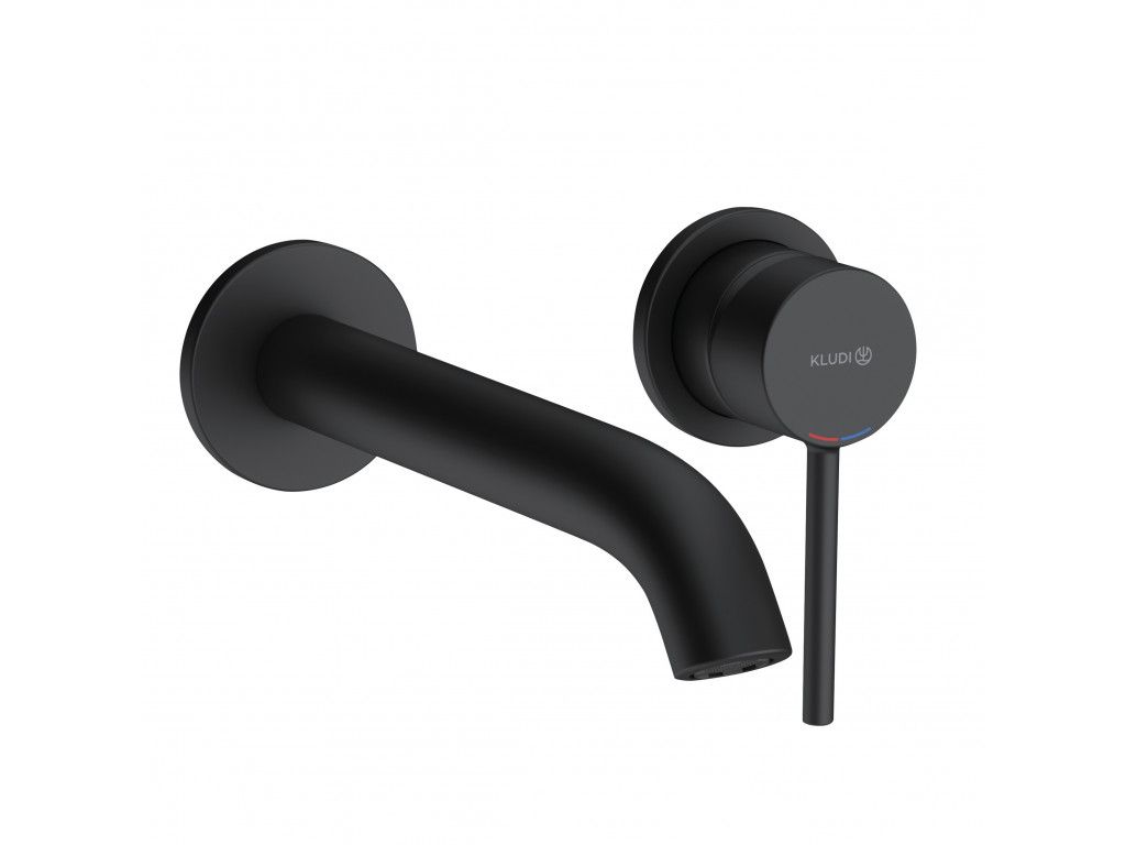382453976 настенный смеситель для умывальника KLUDI BOZZ матовый черный 