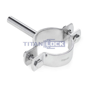 Хомут трубный на ножке DN50 (50,8-53 мм), нерж. 304, TL050FPLS TITAN LOCK