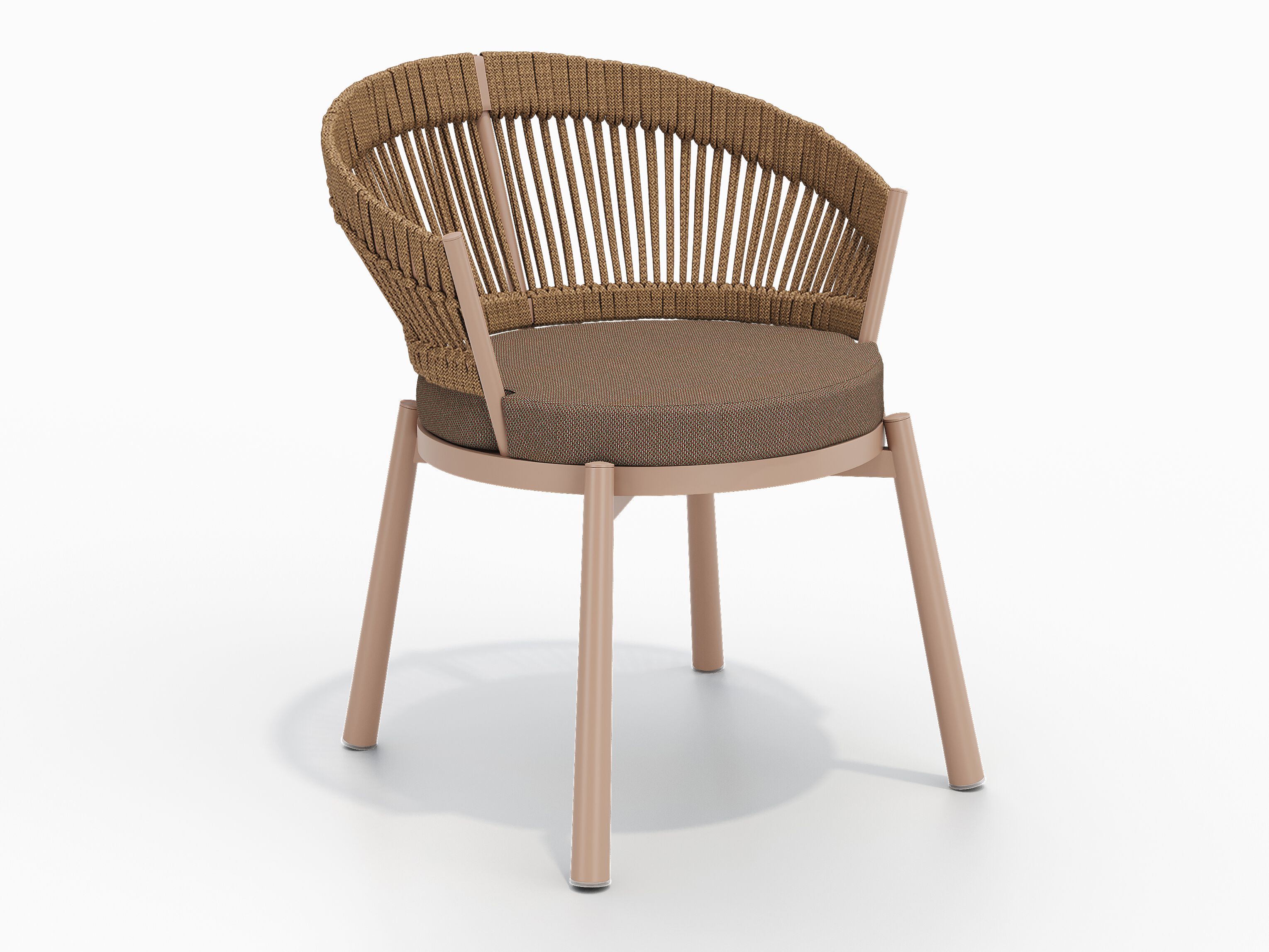 Веревочный и алюминиевый садовый стул с подлокотниками YAAZ Черепаха ARCH-00051144 - Вид №12