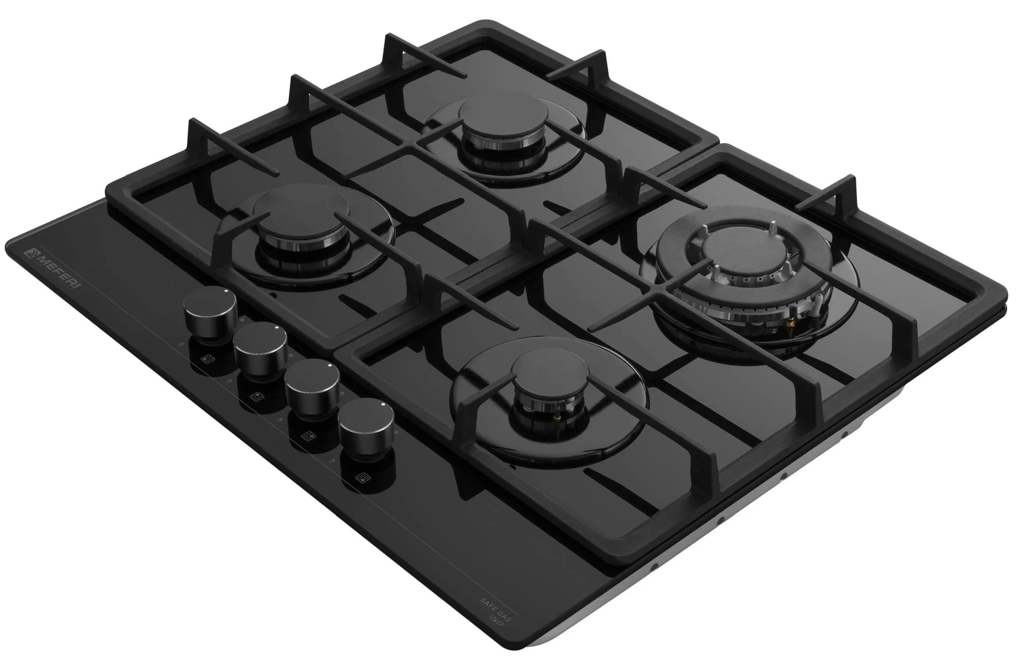 9168781 Газовая варочная поверхность Meferi MGH604BK GLASS POWER STDN-0146736 - Вид №4