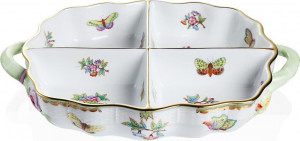63023 Herend Менажница четырехсекционная 33,5см "Виктория" Фарфор