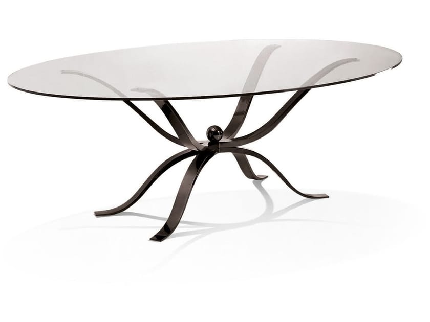Стеклянный овальный стол Cantori ATLANTE ARCH-00011062