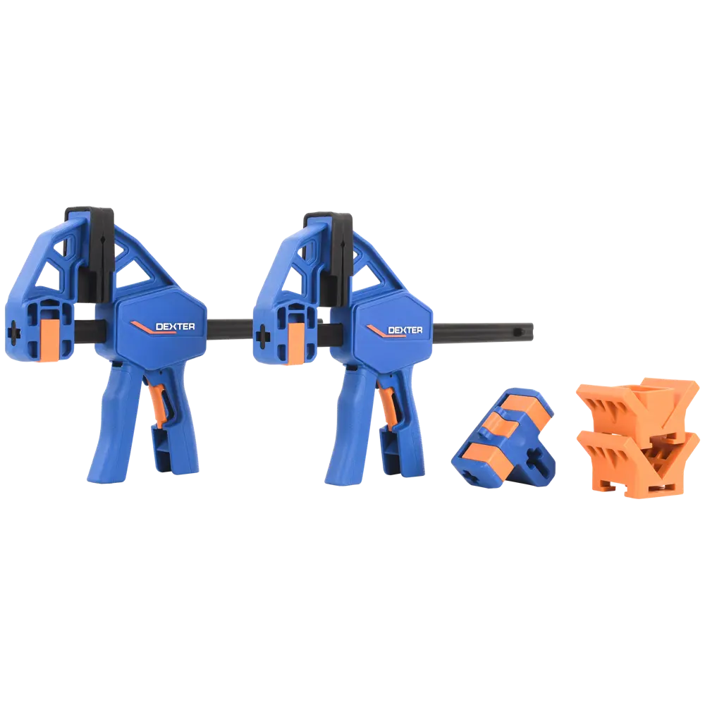 Набор струбцин Dexter 150 мм, 2 шт., угловые насадки STLM-2056208