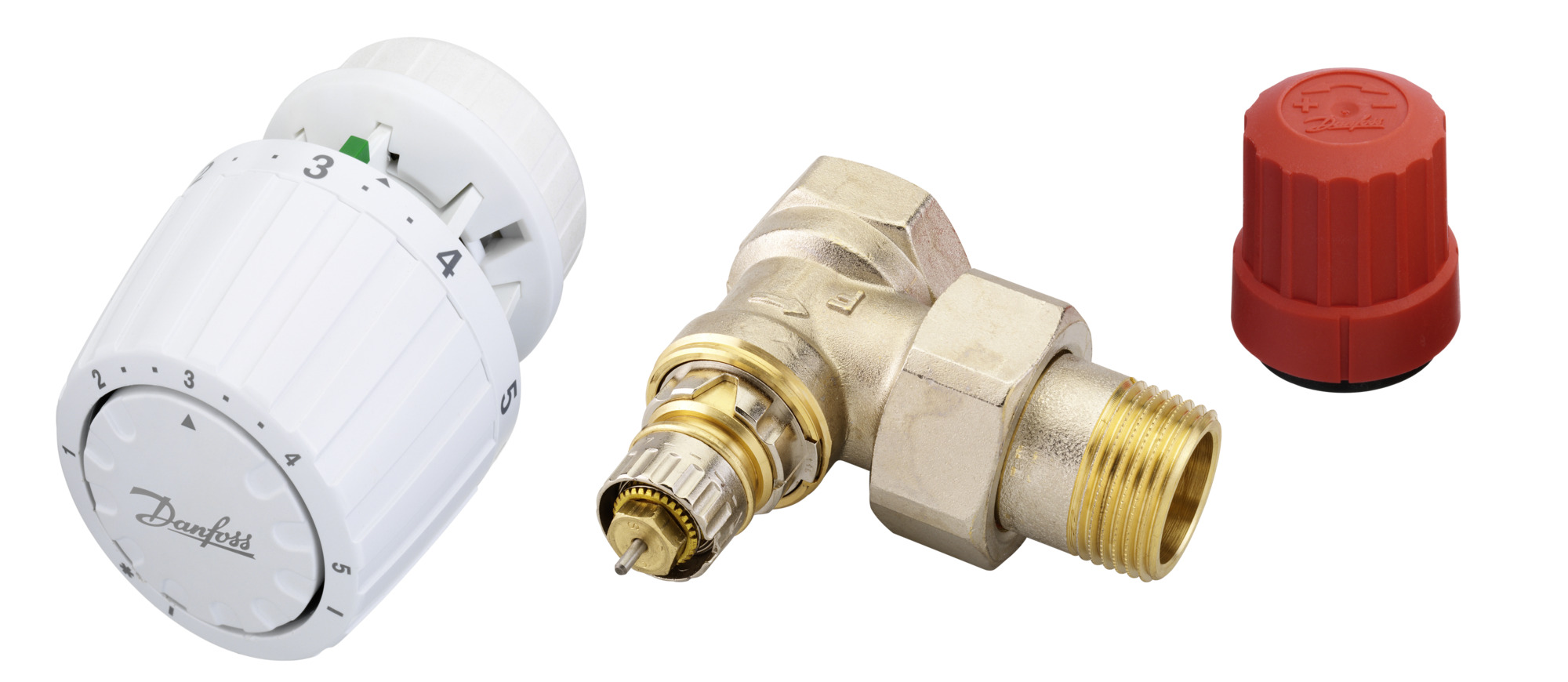 Danfoss Комплект RTR-N/RTR 7090 для двухтрубной системы отопления RTR-N 15 угл. и RTR7090 комплект 013G2173  - Вид №2