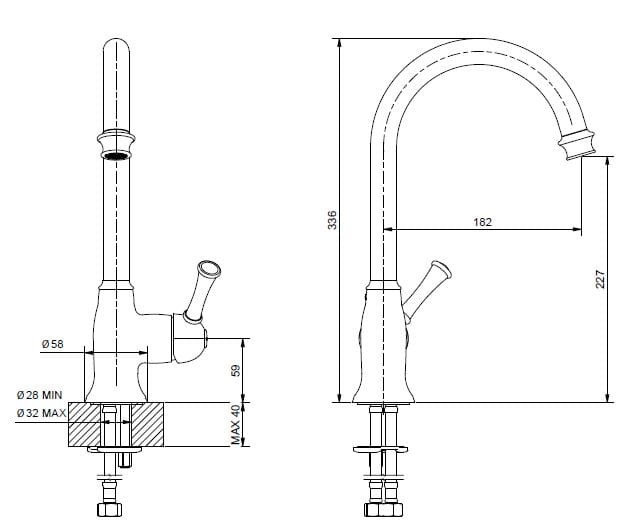 Однорычажный кухонный смеситель с поворотным изливом Gaia Mobili Complements ARCH-00062719 - Вид №2