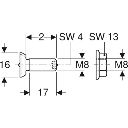 461.006.00.1 Храповый механизм Geberit GIS Geberit  - Вид №2
