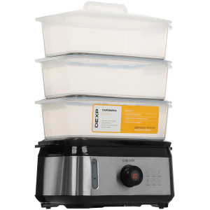 5405145 Пароварка DEXP FS-MP399 серебристый