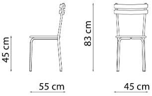 Vermobil Штабелируемый металлический садовый стул Grace Gr100 - Вид №5