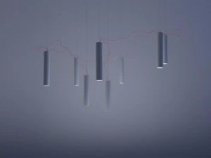 DAVIDE GROPPI Металлический светодиодный подвесной светильник