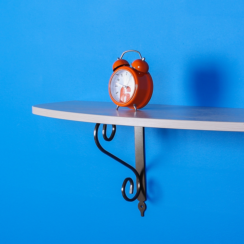 Полка фигурная , 800x250x16 мм, беленый дуб LJPS0413 Public Steel Россия  - Вид №4