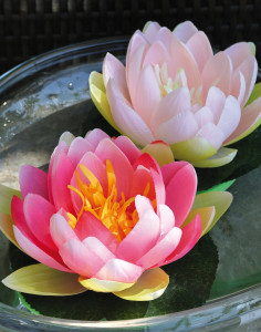 3865 515 a3 Кувшинка пластиковая, плавающая, Ø 15 см, розовая H-andreas