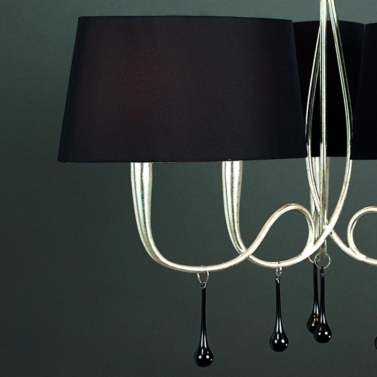 084116 Люстра 6L серебро/черный Mantra Paola - Вид №9