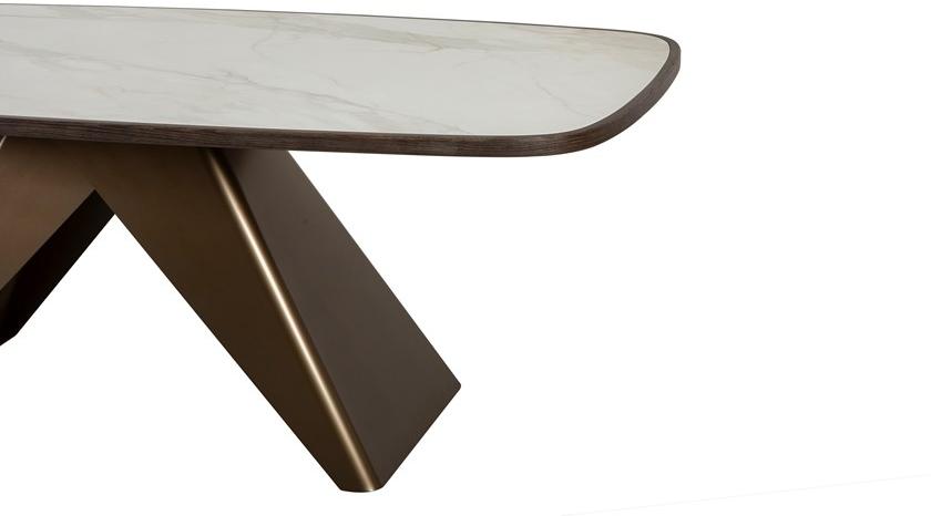 Tonin Casa Прямоугольный стол из керамогранита на стальной основе sun-id-1346642 - Вид №2