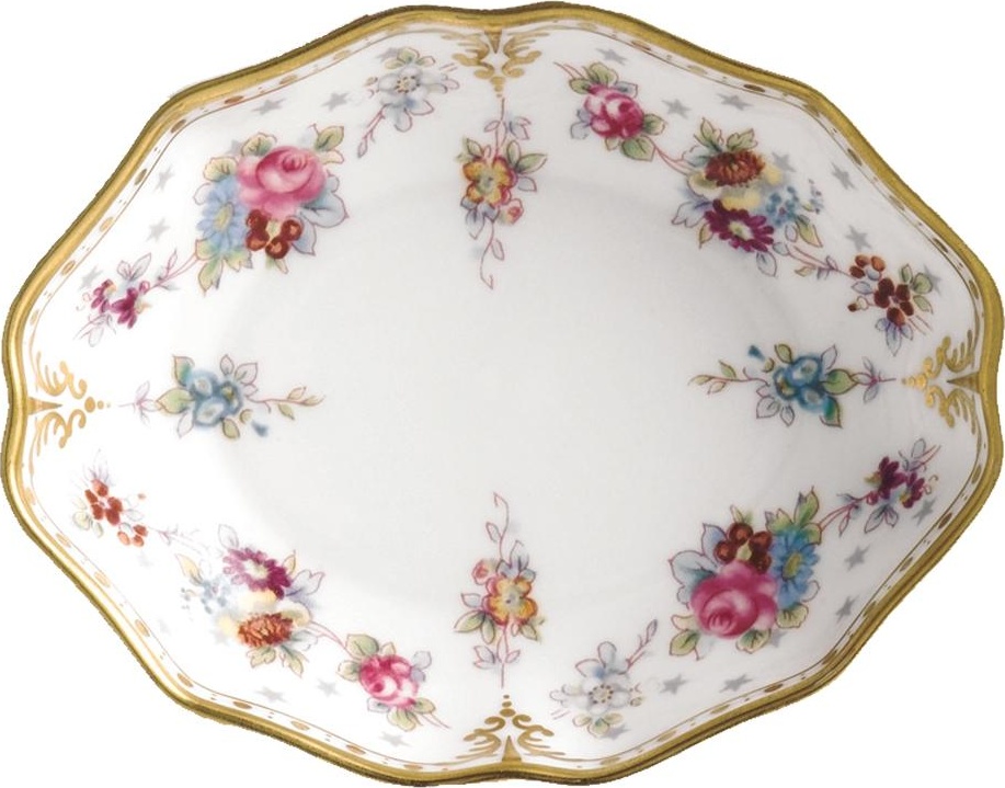 68865 Royal Crown Derby Блюдо Royal Crown Derby "Роял Антуанетта" 7,5см Фарфор костяной 