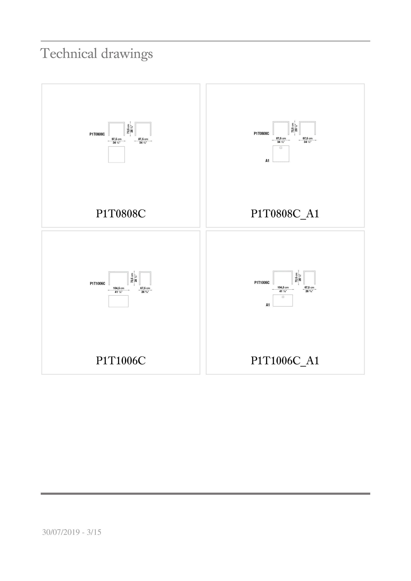 Стеклянный прямоугольный рабочий стол B&B Italia Project проект 1 ARCH-00025938 - Вид №7