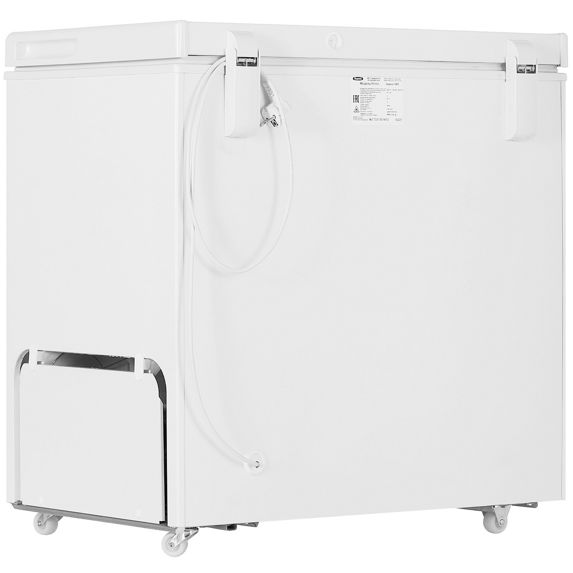 8156678 Морозильный ларь Бирюса 155KX белый STDN-0054915 - Вид №4