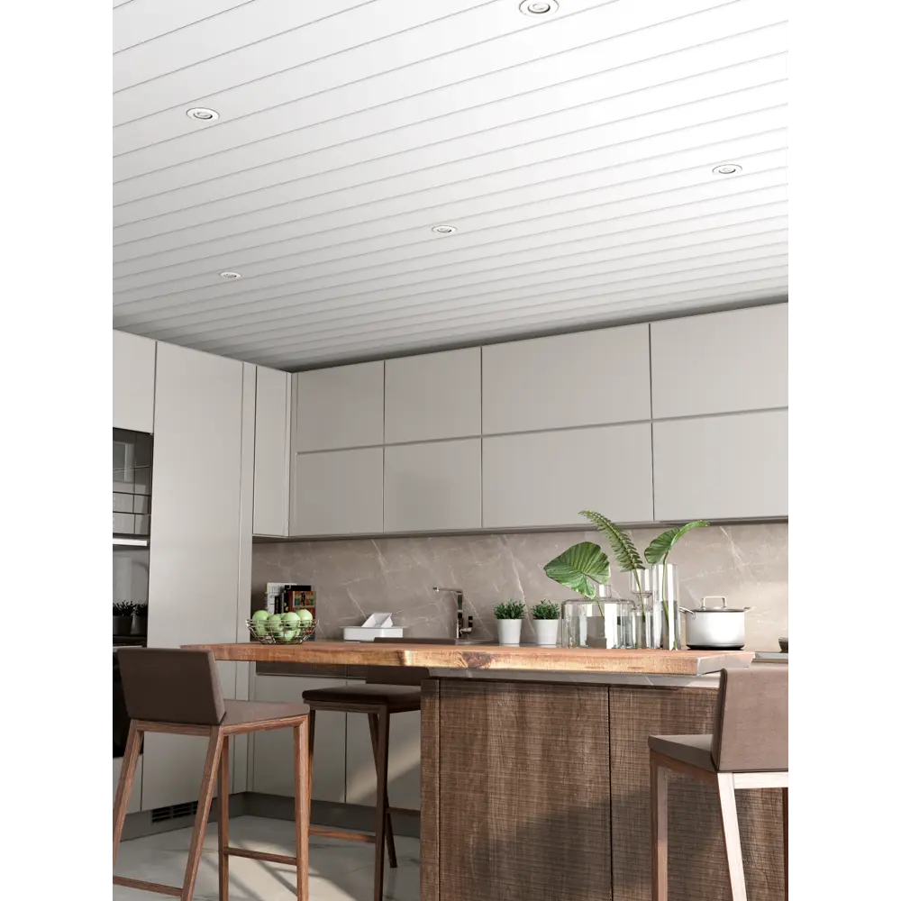 Artens: Комплект алюминиевых реек для реечного потолка 2×1.05 м 15373361 STLM-1018426