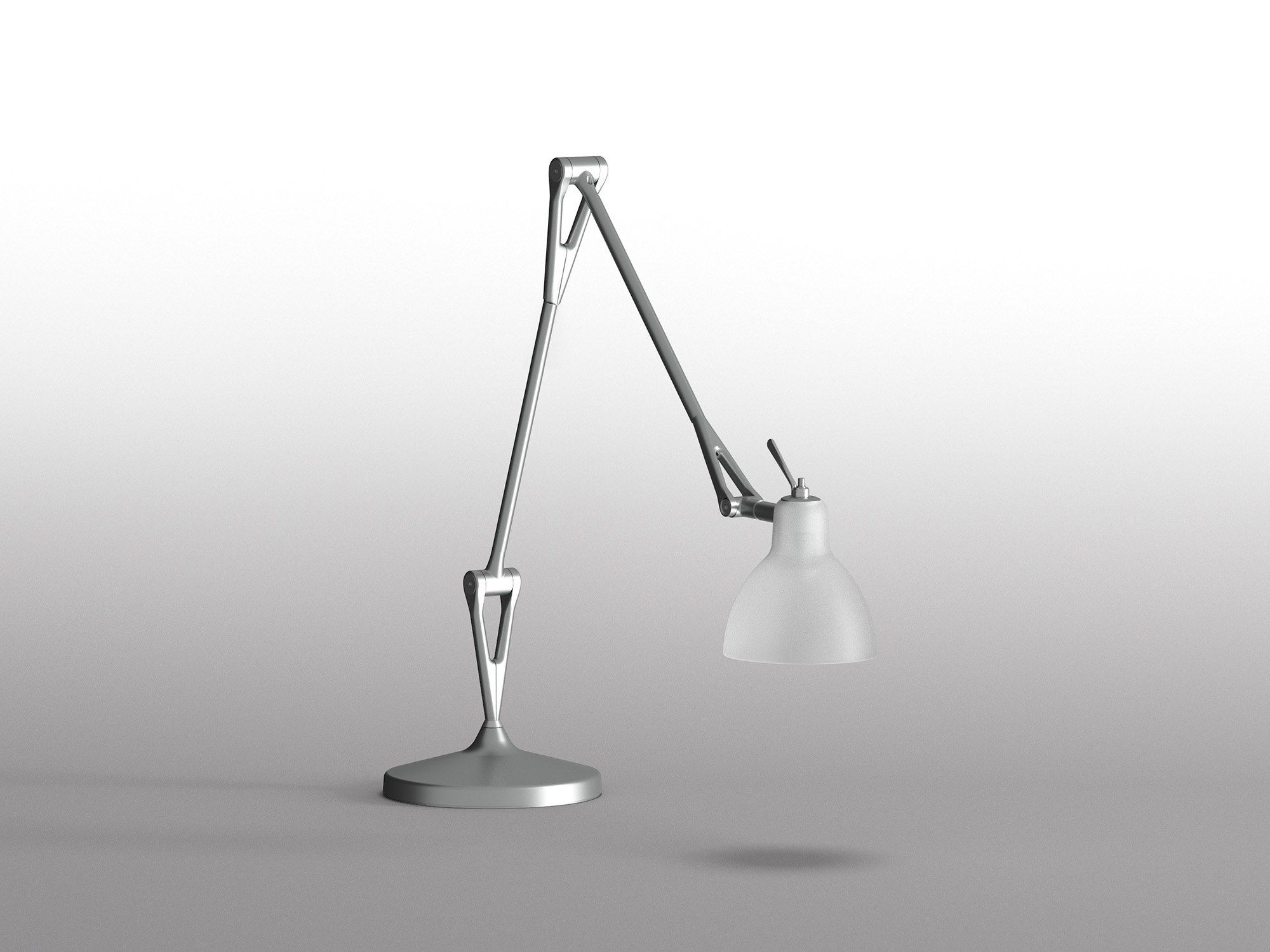 Стальная и стеклянная настольная лампа с гибкой рукояткой Rotaliana Luxy ARCH-00150142 - Вид №11