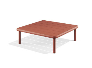 Низкий стальной журнальный столик с порошковым покрытием