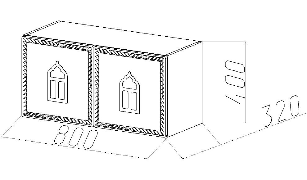 Полка детская горизонтальная "Венеция" МАНДАРИН ВЕНЕЦИЯ 178673 Фиолетовый Santreyd - Вид №5