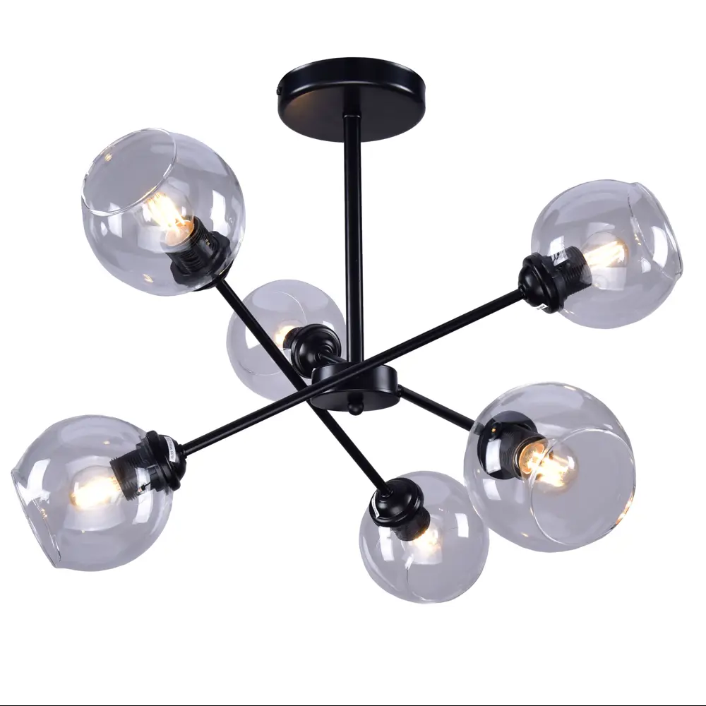 Светильник Ключник Объектив КС30104/6C E27 6x60 Вт, цвет черный STLM-2020997