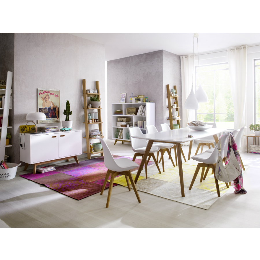 Сервант Tenzo Bess, 72х114х43 см, дуб, белый 2172001 - Вид №2