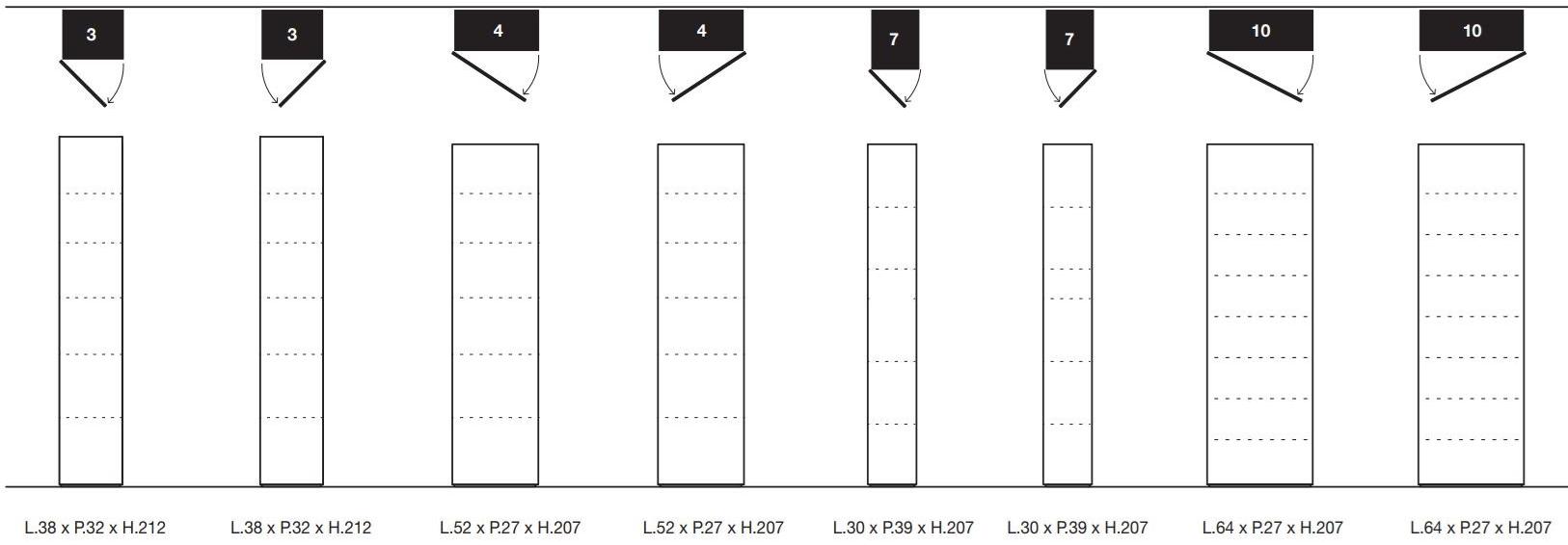 Kristalia Модульный шкаф однодверный Blio sun-id-1418858 - Вид №3