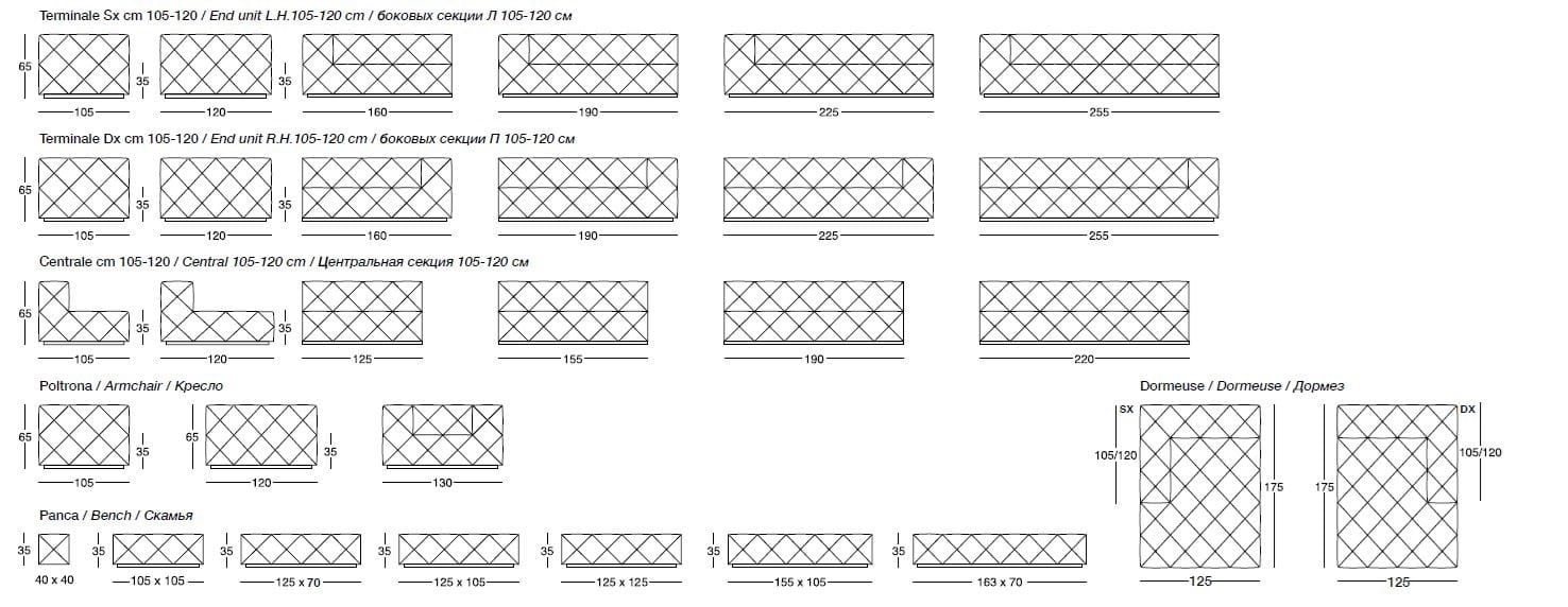 Кожаный диван Longhi Loveluxe ARCH-00151326 - Вид №10