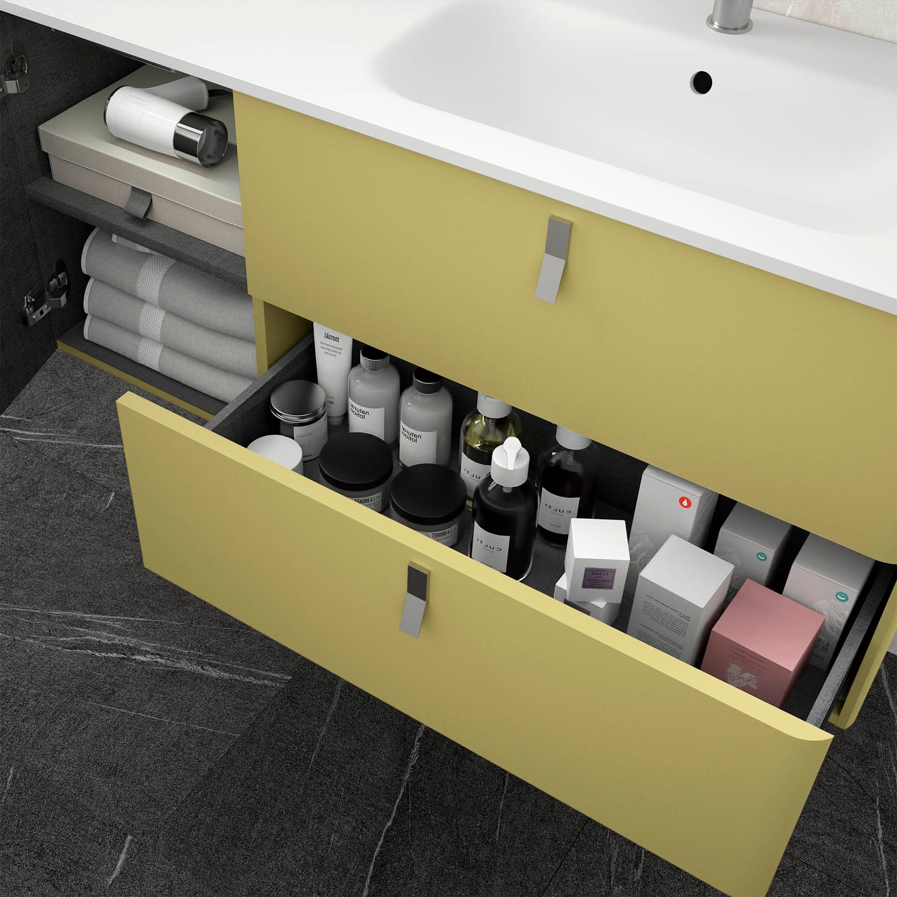 24665 SALGAR Мебель для умывальника UNIIQ 900 левая SALVIA Сальвия  - Вид №4