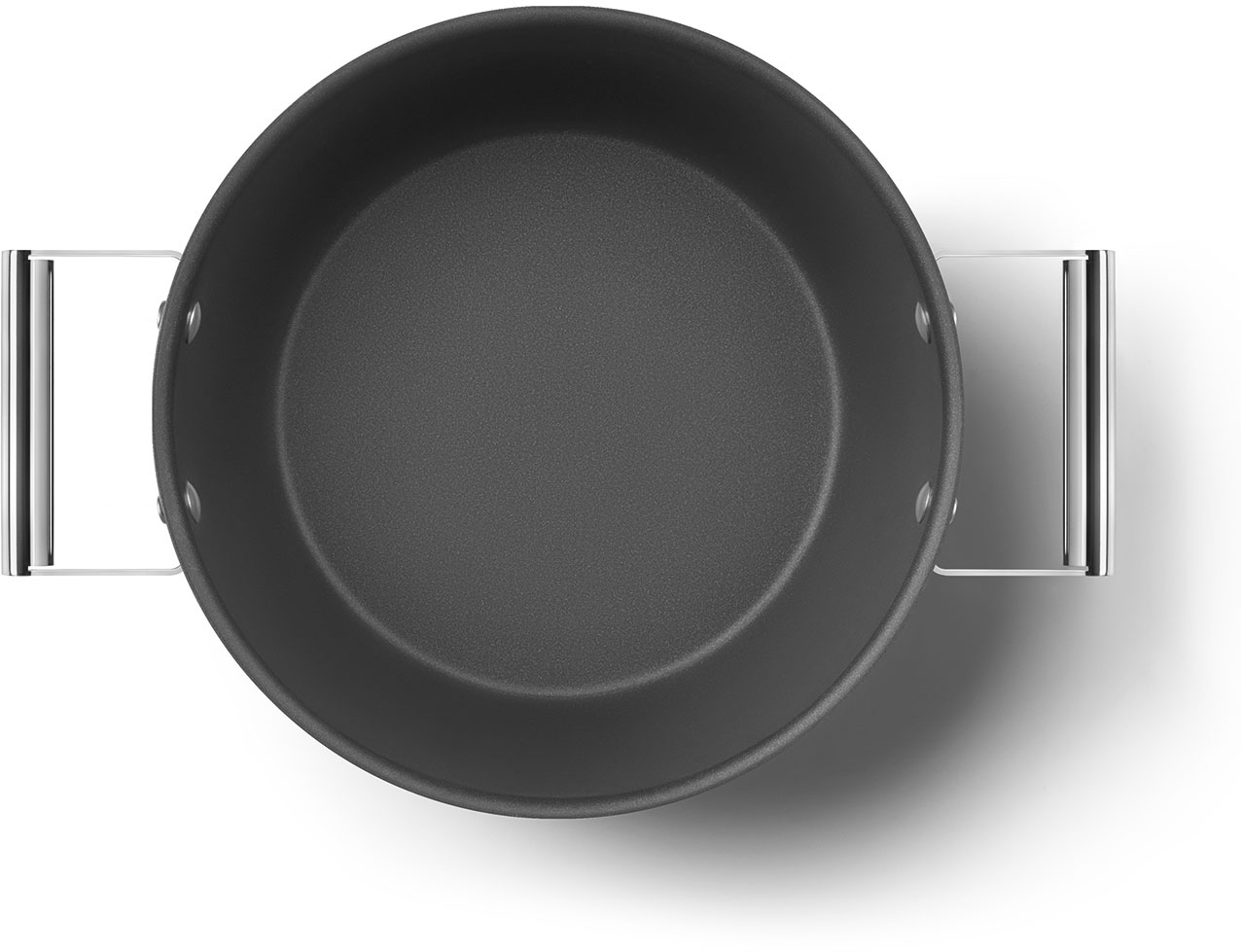 CKFC2611BLM Посуда / кастрюля с двумя ручками и крышкой 26 см, черная SMEG  - Вид №9