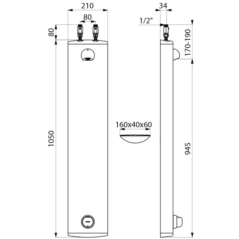 790305 Душевая панель TEMPOMIX DELABIE  - Вид №1