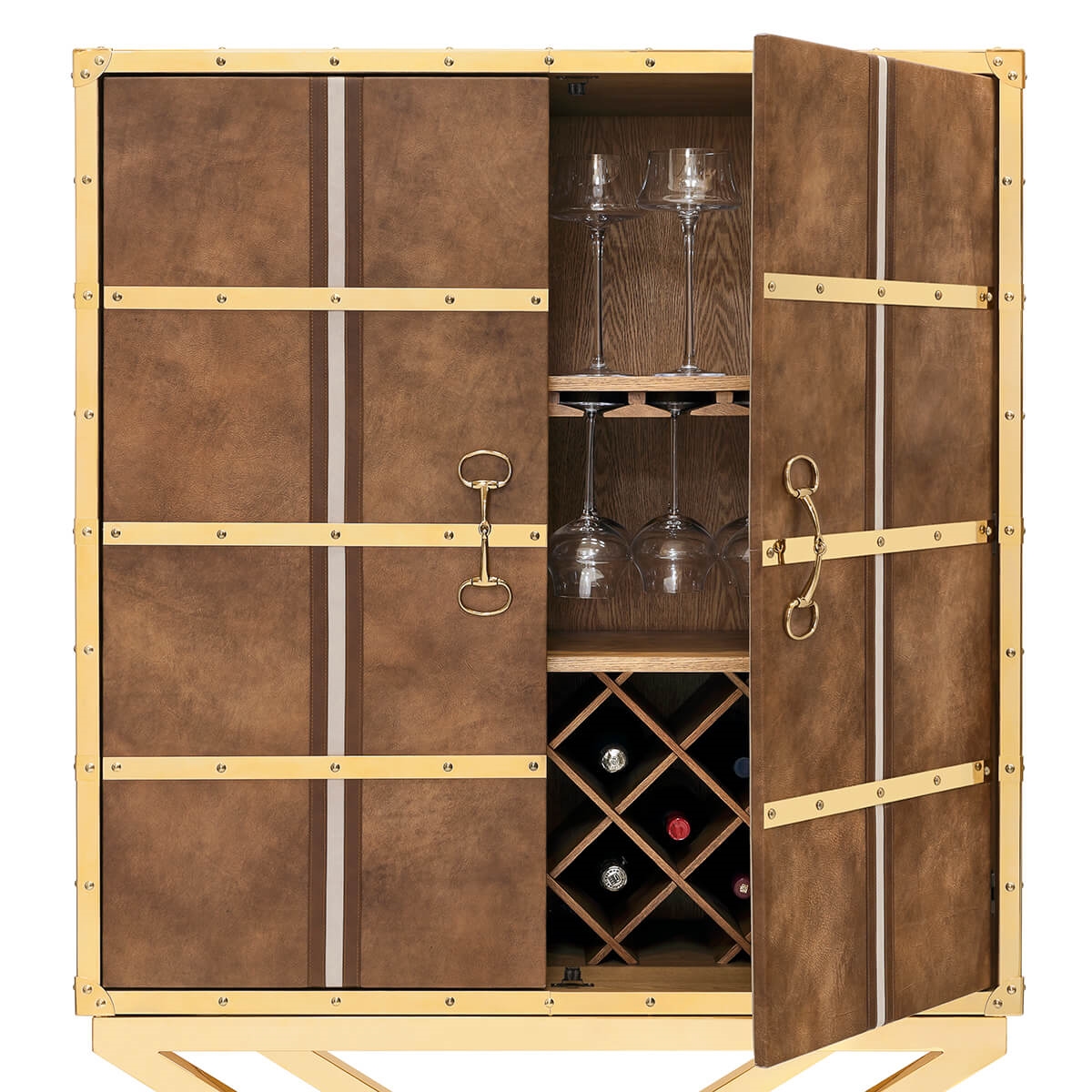 706072-76 ABHIKA ШКАФ MASSY H180 108X48 BROWN  - Вид №3