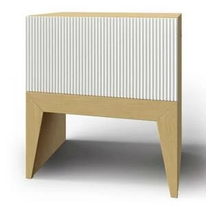 Тумба Still, 1 ящик, дуб, рисунок полоска