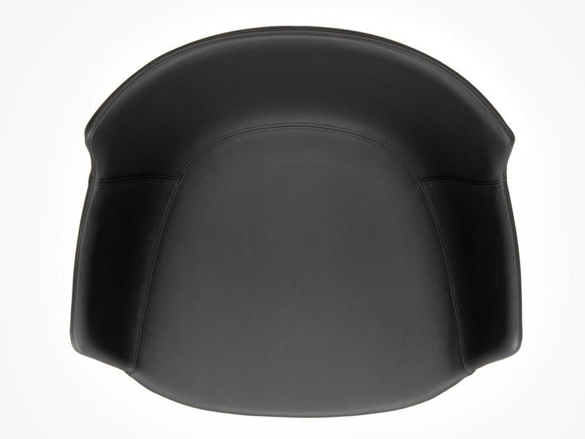 MDF Italia Мягкое кожаное кресло с подлокотниками Flow sun-id-1429258 - Вид №1