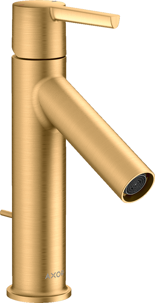 10001950 Смеситель для раковины 100, однорычажный, с рычажной ручкой и сливным гарнитуром AXOR STARCK