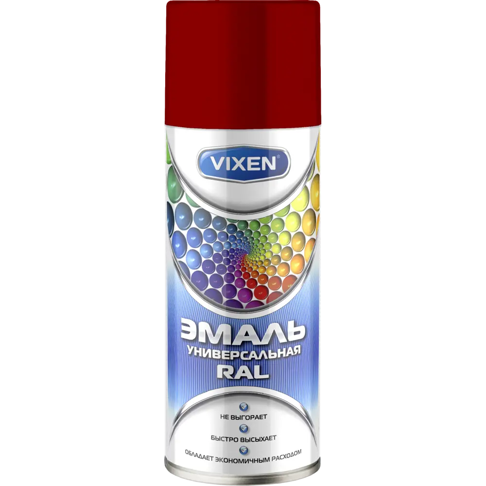 Краска аэрозольная Vixen цвет тёмно-красный 0.52 л STLM-2162620